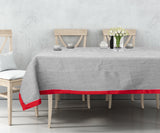 Rectangle Tablecloth - Red Border