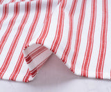 Ticking Stripe Napkins - Red