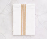 Cotton Napkins Set of 6 - Striped Napkins
