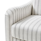 4-Piece Striped Farmhouse Living Room Set (Sofa, Loveseat, Recliner & Lift-Top Coffee Table