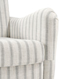 4-Piece Striped Farmhouse Living Room Set (Sofa, Loveseat, Recliner & Lift-Top Coffee Table