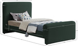 Stylus Boucle Fabric Bed – Modern Curved Headboard Design for Cozy Contemporary Bedrooms