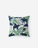 Monkey On Elephant Throw Pillow