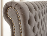 Swanson King Bed, Gray