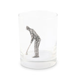 Golfer Double Old Fashioned Glass