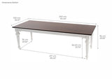 Provence Accent Dining Table 94"