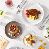 Tara Grey 12 Piece Dinnerware Set
