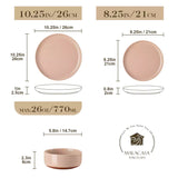 Tara 24 Piece Dinnerware Set for 8