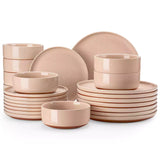 Tara Pink 24 Piece Dinnerware Set for 8
