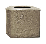 Savannah Tissue Box Cover, Taupe, 1PC, 2 MOQ - Closeout