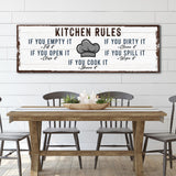 If You Cook It, Share It Kitchen Rules Sign
