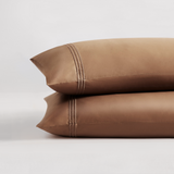 Triple Luxe Sateen Pillowcase Set | Hotel Collection Caramel