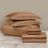 Triple Luxe Sateen Sheet Set | Hotel Collection Caramel
