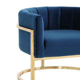 Magnolia Performance Velvet Accent Chair - Gold Base