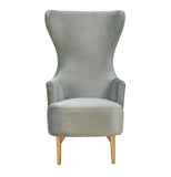 Julia Performance Velvet Wingback Accent Chair by Inspire Me! Home Decor