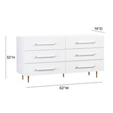 Trident 62" 6-Drawer Dresser