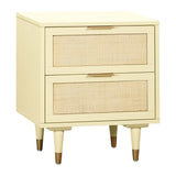Sierra 22" Cane 2-Drawer Nightstand
