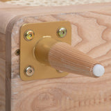 Carmen 63" Natural Ash and Cane 6-Drawer Dresser