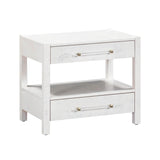 Brandyss 26" Burl 2-Drawer Nightstand