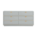 Julieta 62" Acacia Wood 6-Drawer Dresser