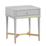 Julieta 19" Acacia Wood Nightstand With Drawer
