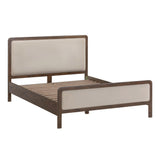 Hella Contract-Grade Velvet and Ash Wood Bed