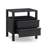 Tyra 22" Ash 2-Drawer Nightstand