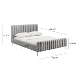 Angela Performance Velvet Bed