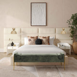 Eliana Performance Velvet Headboard Wings