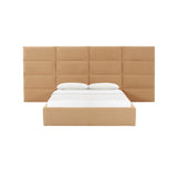Eliana Performance Velvet Bed with Wings