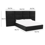 Eliana Performance Velvet Headboard Wings