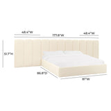 Palani Performance Velvet Headboard Wings