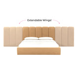 Palani Performance Velvet Headboard Wings