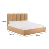 Palani Performance Velvet Bed