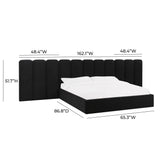 Palani Performance Velvet Headboard Wings