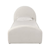 Moon Cream Performance Boucle Twin Trundle Bed
