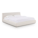 Isla Cream Upcycled Performance Linen Bed