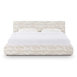 Isla Cream Jacquard Pattern Bed