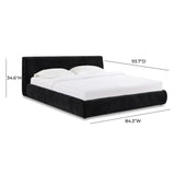 Isla Textured Performance Velvet Bed