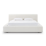 Meena Cream Upcycled Performance Linen Storage Bed