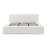 Meena Cream Upcycled Performance Linen Storage Bed