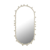 Bubbles Ivory Oval Wall Mirror (17"X31.5"-22.6"X42")