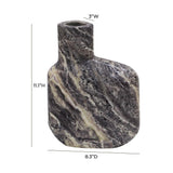 Pika Grey Marble Vase