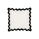 Scalloped Edge 24" Square Throw Pillow Cover