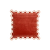 Scalloped Edge 24" Square Throw Pillow Cover
