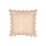Scalloped Edge 24" Square Throw Pillow Cover