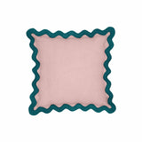 Scalloped Edge 24" Square Throw Pillow Cover