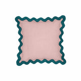 Scalloped Edge 24" Square Throw Pillow Cover