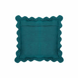 Scalloped Edge 24" Square Throw Pillow Cover