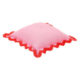 Scalloped Edge 24" Square Throw Pillow Cover